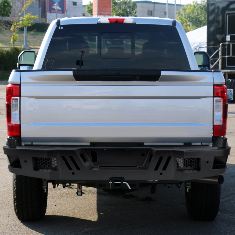 2017-2021 Ford F-250/F-350 Black Heavy Duty Steel Rear Step Bumper