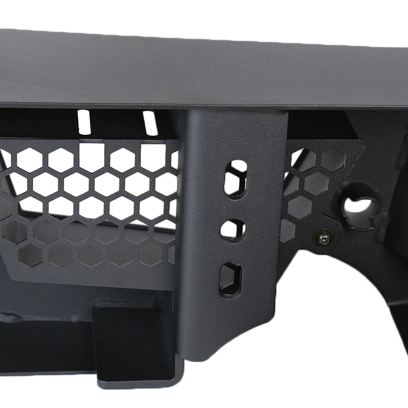 2009-2018 Dodge RAM 1500 / 2019-2021 RAM Classic / 2010-2024 RAM 2500 3500 Black Heavy Duty Steel Rear Step Bumper w/ License Lamp