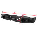 2010-2024 Dodge RAM 2500/3500 Black Heavy Duty Steel Rear Step Bumper
