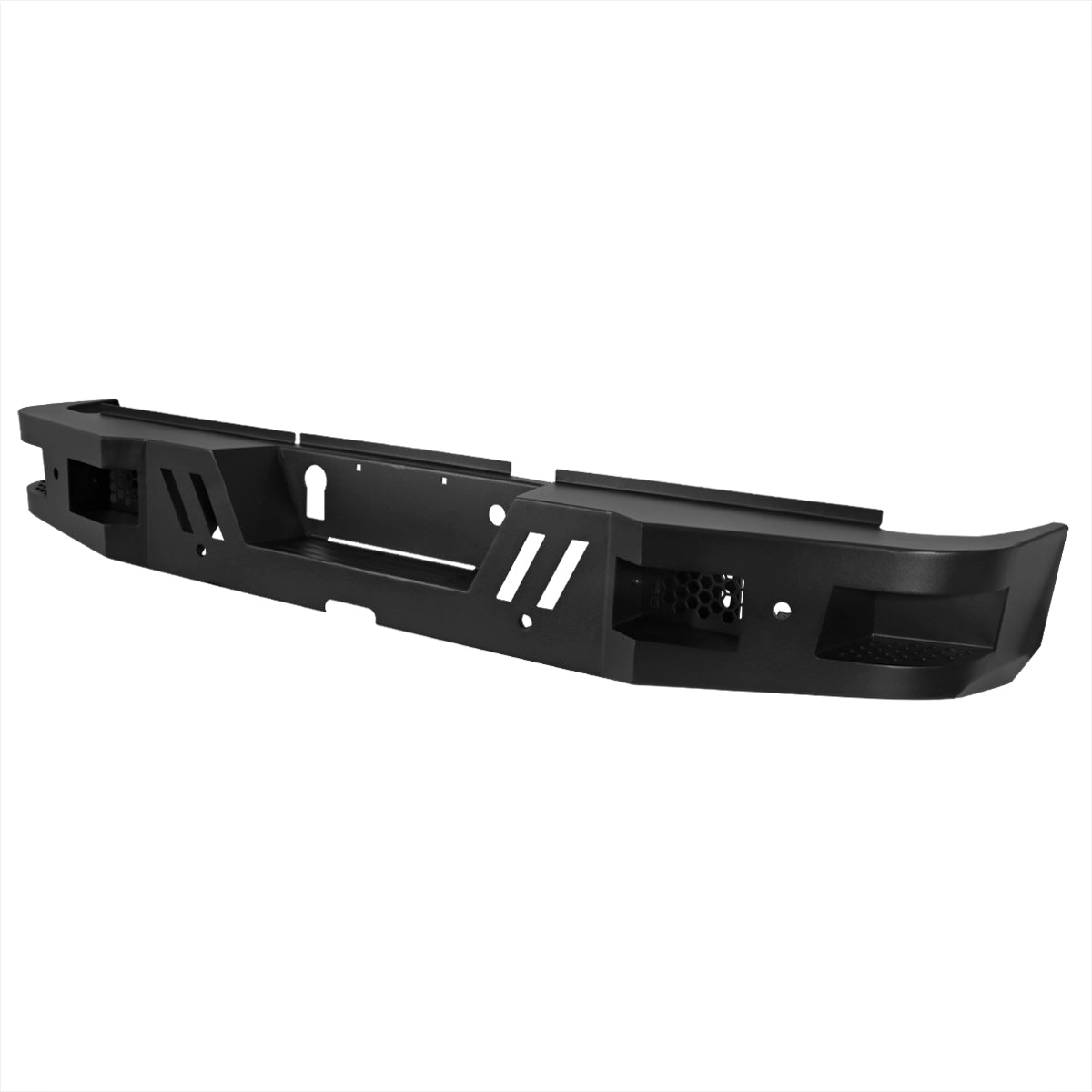 2010-2024 Dodge RAM 2500/3500 Black Heavy Duty Steel Rear Step Bumper
