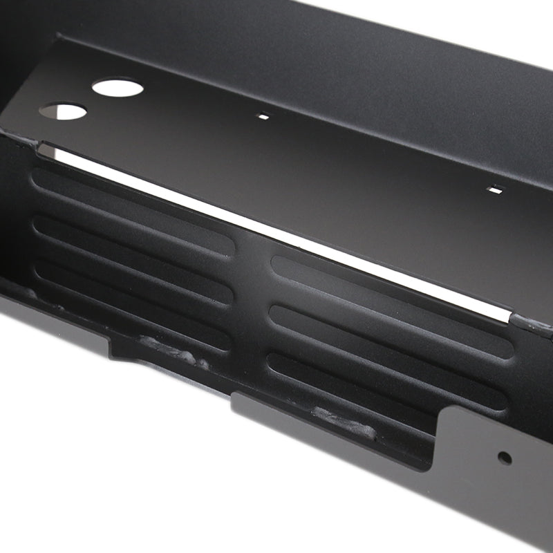 2007-2018 GMC Sierra 1500 Black Heavy Duty Steel Rear Step Bumper w/ License Lamp