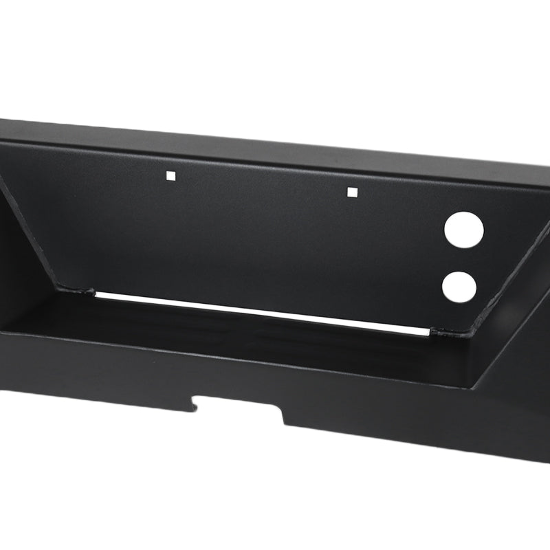 2007-2018 Chevrolet Silverado 1500 Black Heavy Duty Steel Rear Step Bumper w/ License Lamp