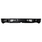2007-2018 Chevrolet Silverado 1500 Black Heavy Duty Steel Rear Step Bumper w/ License Lamp