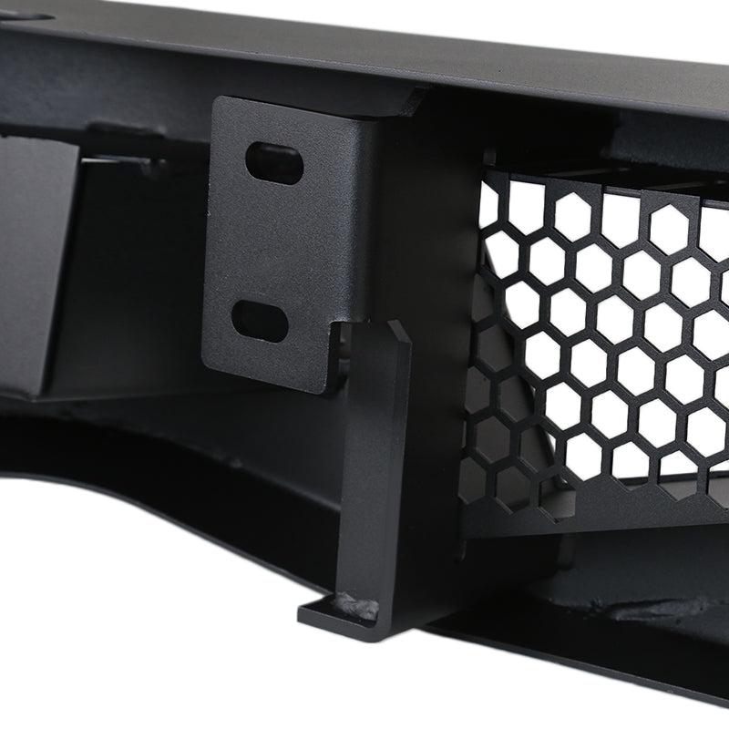 2007-2018 Chevrolet Silverado 1500 Black Heavy Duty Steel Rear Step Bumper w/ License Lamp