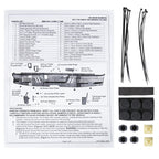 2011-2019 Chevrolet Silverado/ GMC Sierra 2500/3500 Black Heavy Duty Steel Rear Step Bumper w/ License Lamps