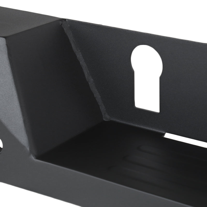 2016-2021 Toyota Tacoma Black Heavy Duty Steel Rear Step Bumper w/ License Lamp