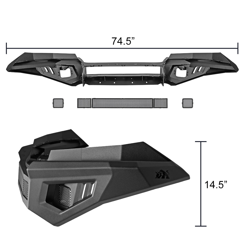 2015-2020 Chevrolet Colorado Non-Winch Front Bumper