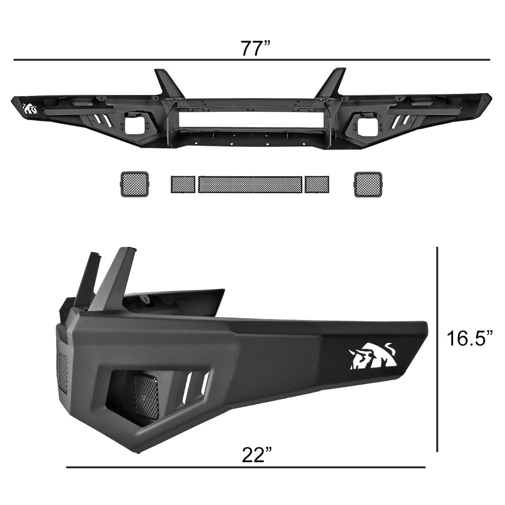 2017-2020 Chevrolet Colorado ZR2 LD2 Non-Winch Front Bumper