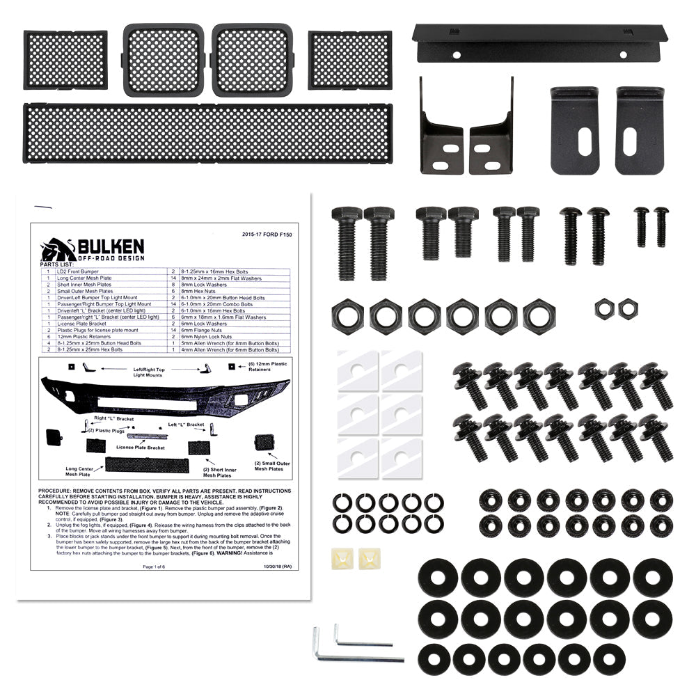 2015-2017 Ford F-150 Non-Winch Front Bumper