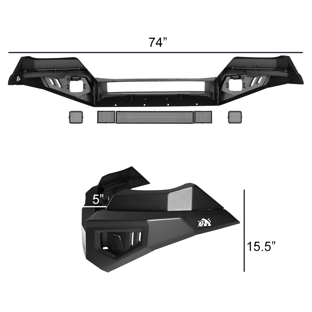 2016-2023 Toyota Tacoma Non-Winch Front Bumper