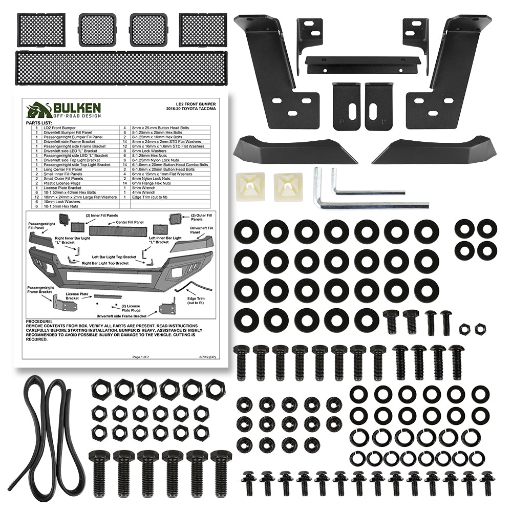 2016-2023 Toyota Tacoma Non-Winch Front Bumper