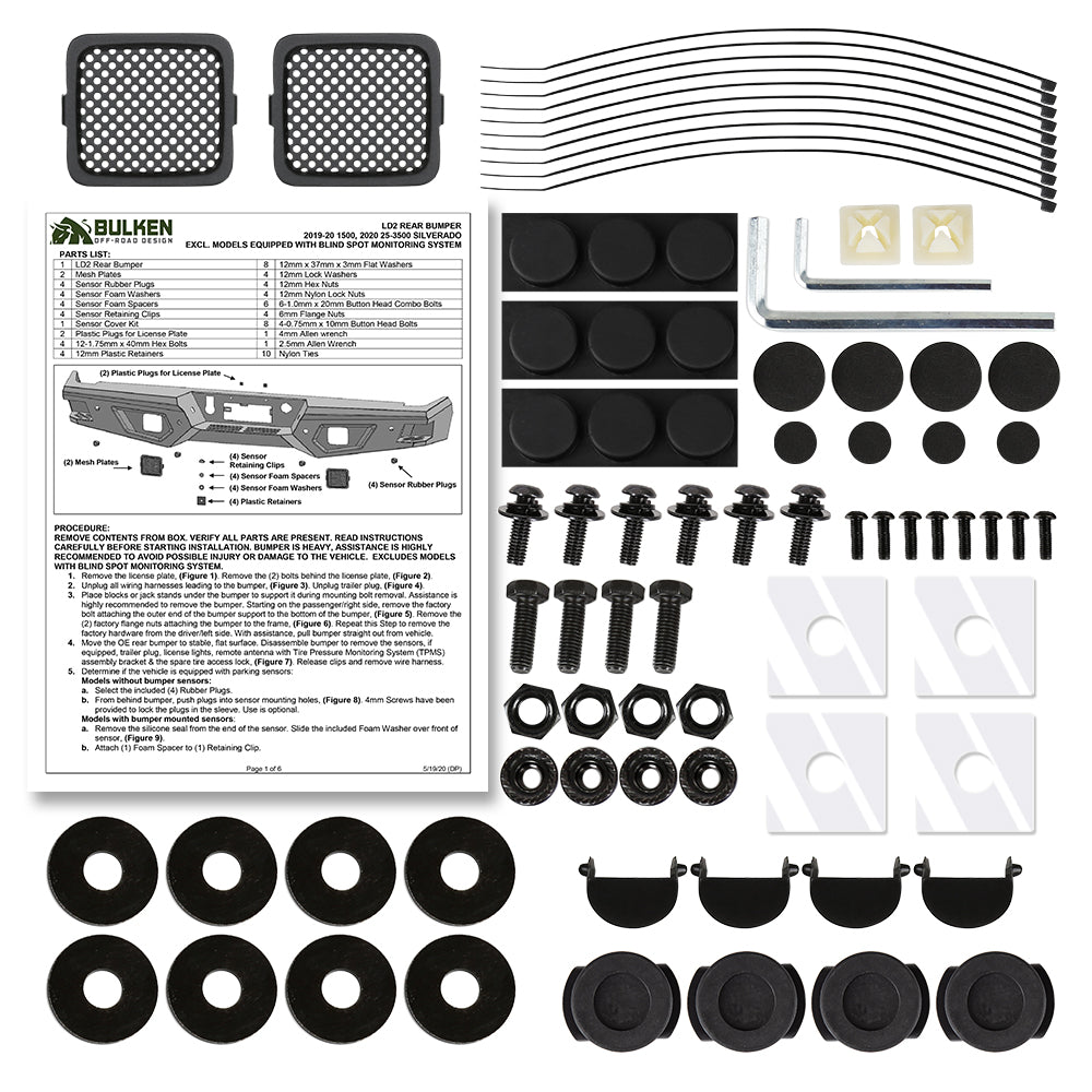 2019-2024 Chevrolet Silverado 1500 Rear Step Bumper