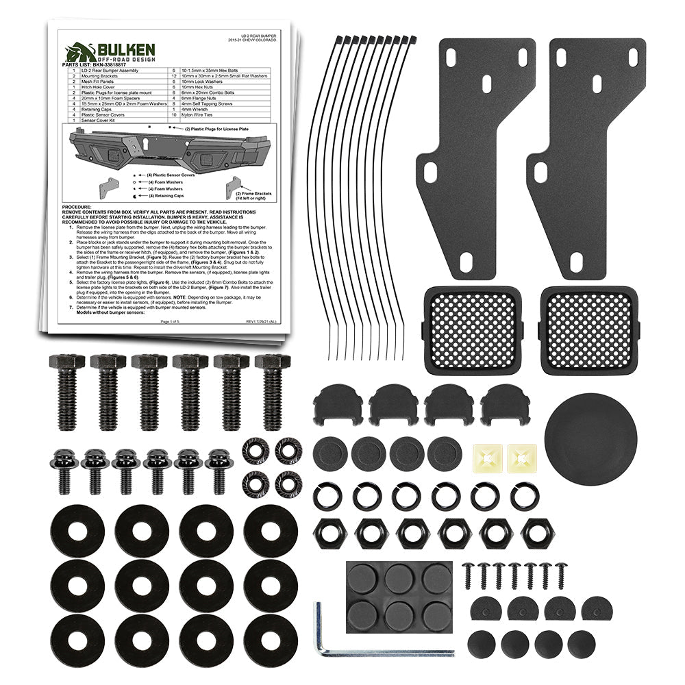 2015-2022 Chevrolet Colorado Rear Step Bumper