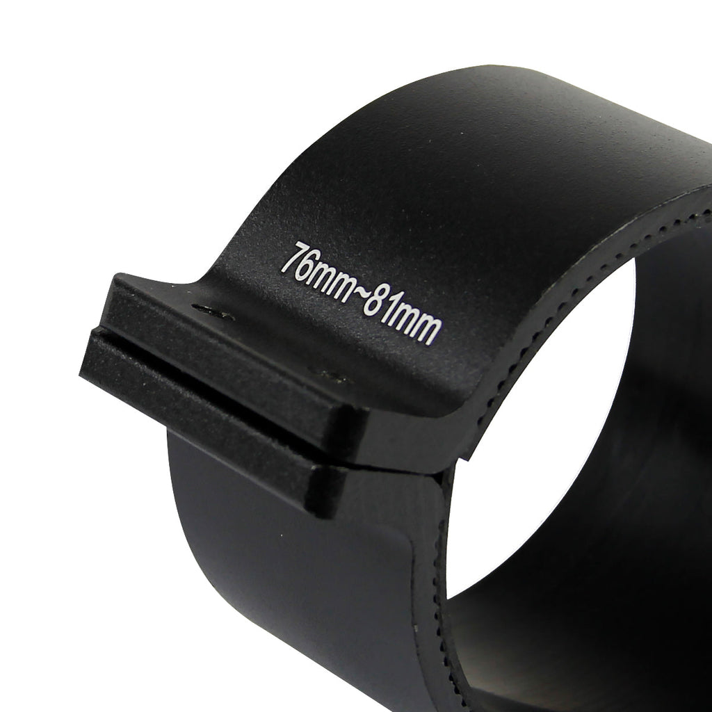 Universal 3" Aluminum Light Mounting Brackets (Black)