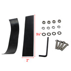 Universal 3" Aluminum Light Mounting Brackets (Black)
