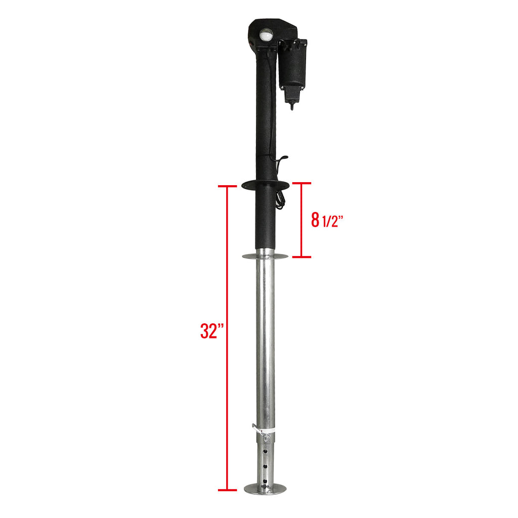 Universal 12v Electric Tongue Jack w/ LED Side Light