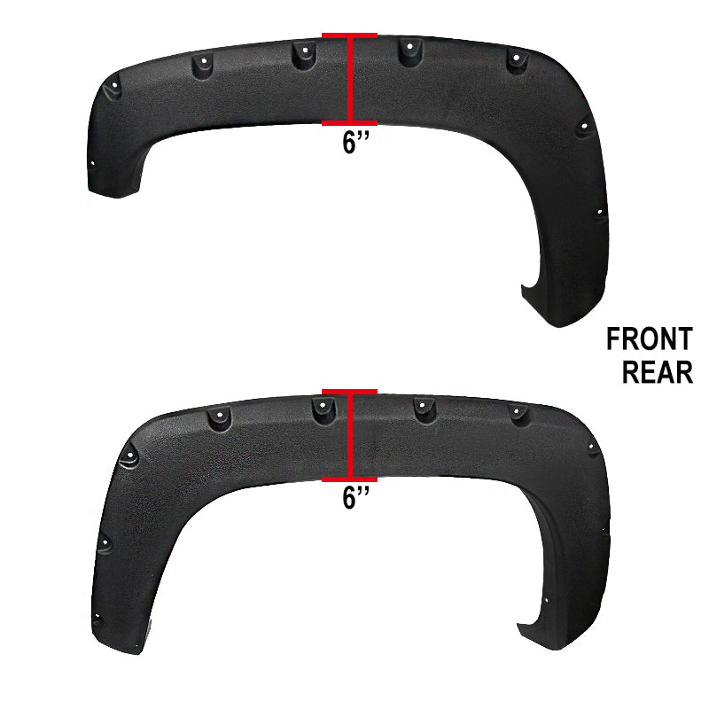 1988-1999 Chevrolet C/K Blazer/Jimmy/Suburban/Tahoe GMC Yukon Textured Rivet Style Fender Flares
