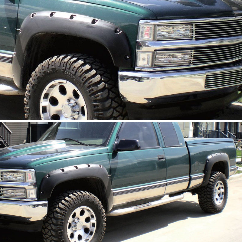 1988-1999 Chevrolet C/K Blazer/Jimmy/Suburban/Tahoe GMC Yukon Smooth Rivet Style Fender Flares