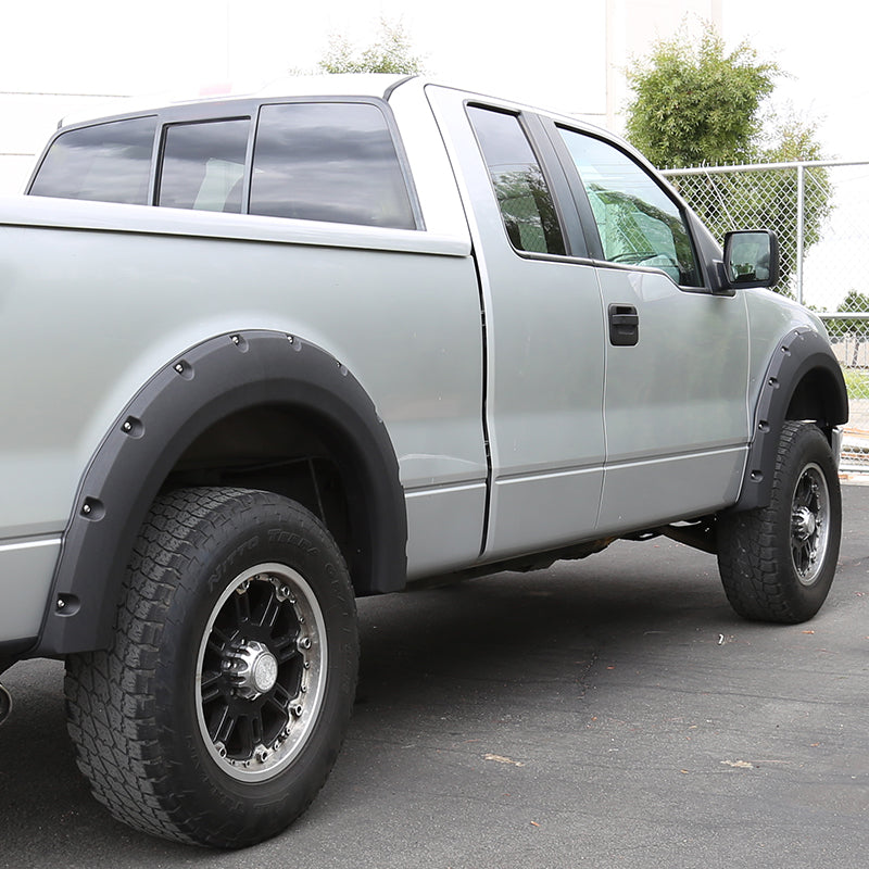 2004-2008 Ford F-150/ 2007-2008 Lincoln Mark LT Styleside Textured Rivet Style Fender Flares
