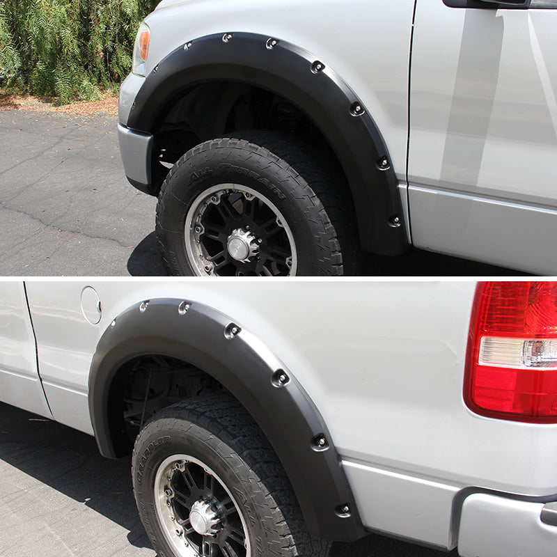 2004-2008 Ford F-150/ 2007-2008 Lincoln Mark LT Styleside Rivet Style Fender Flares