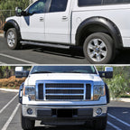 2009-2014 Ford F-150 Styleside Smooth Rivet Style Fender Flares