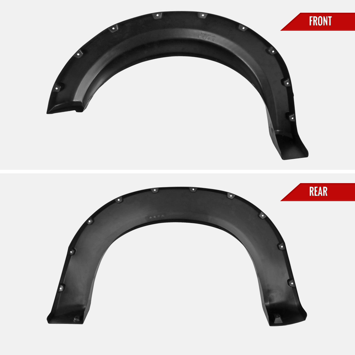 2009-2014 Ford F-150 Styleside Smooth Rivet Style Fender Flares