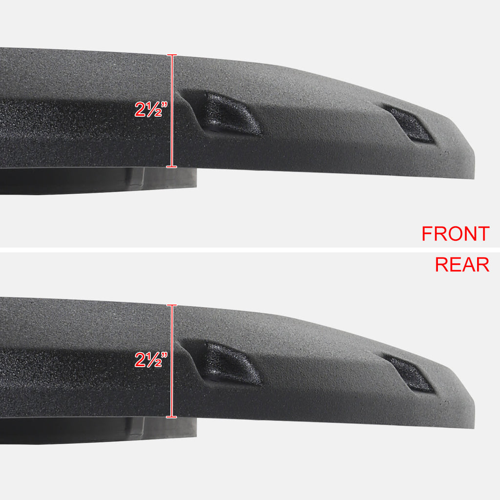 2018-2020 Ford F-150 Styleside Textured Rivet Style Fender Flares