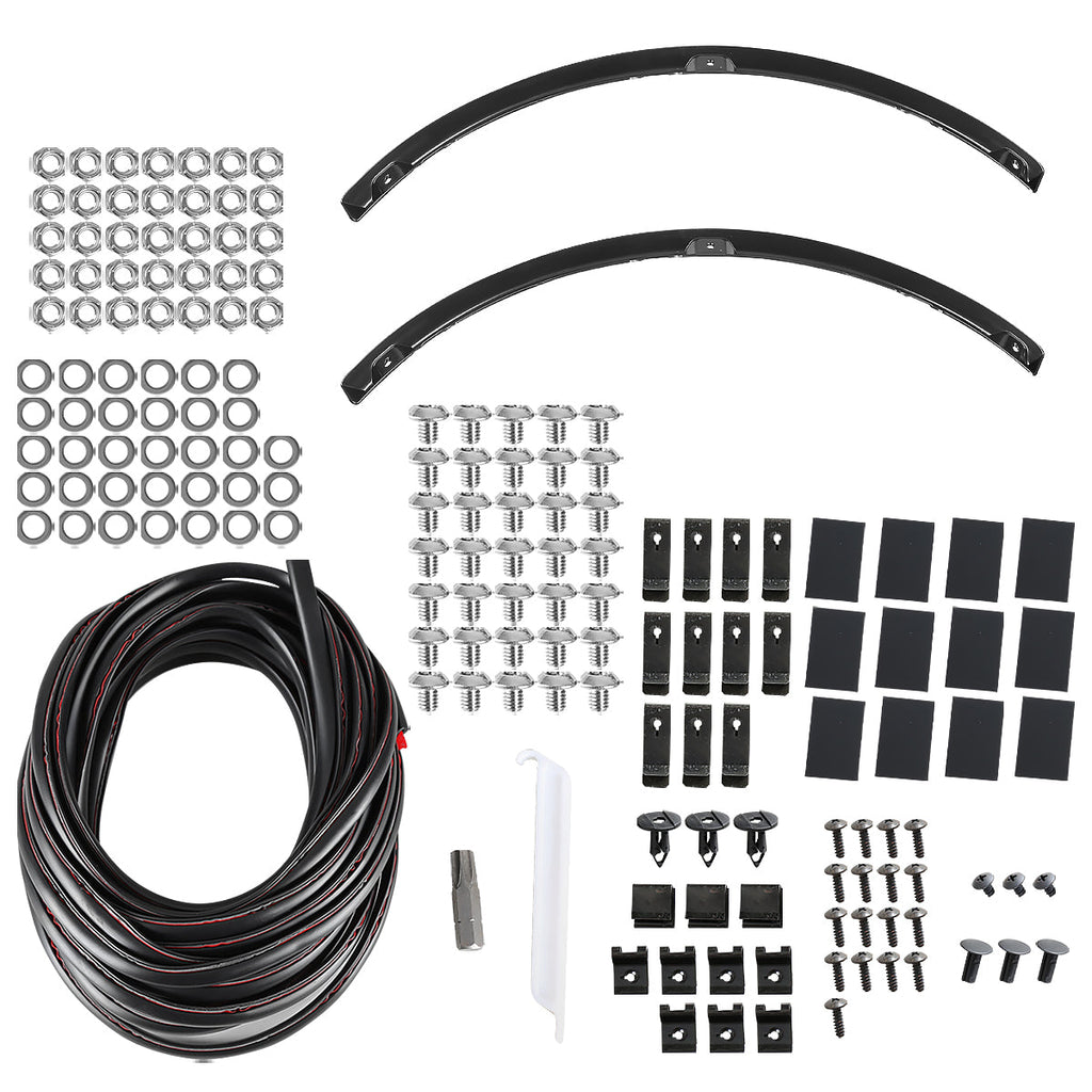 2018-2020 Ford F-150 Styleside Textured Rivet Style Fender Flares