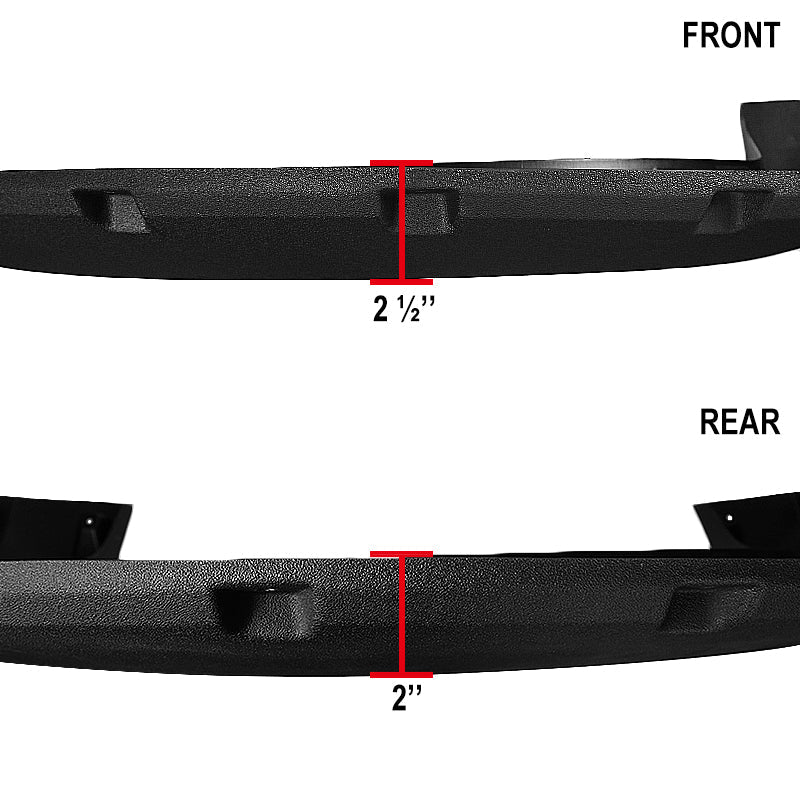 2011-2016 Ford F-250/F-350 SuperDuty Styleside Textured Rivet Style Fender Flares