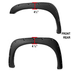 2002-2008 Dodge RAM 1500/ 2003-2009 RAM 2500 3500 Rough Textured Rivet Style Fender Flares
