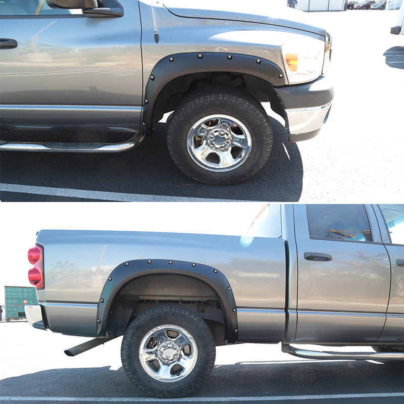 2002-2009 Dodge RAM Smooth Rivet Style Fender Flares