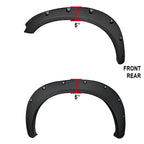 2009-2018 Dodge RAM 1500 / 2019-2021 RAM Classic Fleetside Textured Rivet Style Fender Flares