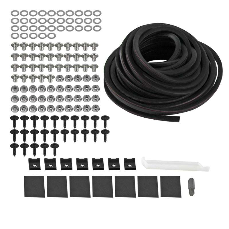 2009-2018 Dodge RAM 1500 / 2019-2021 RAM Classic Fleetside Smooth Rivet Style Fender Flares