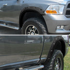 2009-2018 Dodge RAM 1500 / 2019-2021 RAM Classic Fleetside Smooth Rivet Style Fender Flares