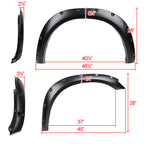 2010-2017 Dodge RAM 2500/3500 Smooth Rivet Style Fender Flares