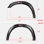 2010-2017 Dodge RAM 2500/3500 Smooth V2 Rivet Style Fender Flares