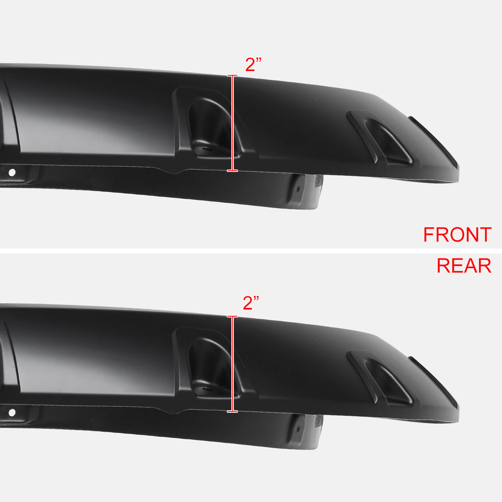 2010-2017 Dodge RAM 2500/3500 Smooth V2 Rivet Style Fender Flares