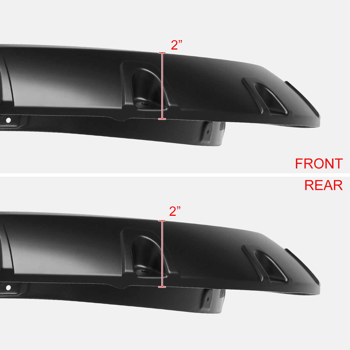2010-2017 Dodge RAM 2500/3500 Smooth V2 Rivet Style Fender Flares