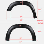 2019-2024 Dodge RAM 1500 Textured Rivet Style Fender Flares