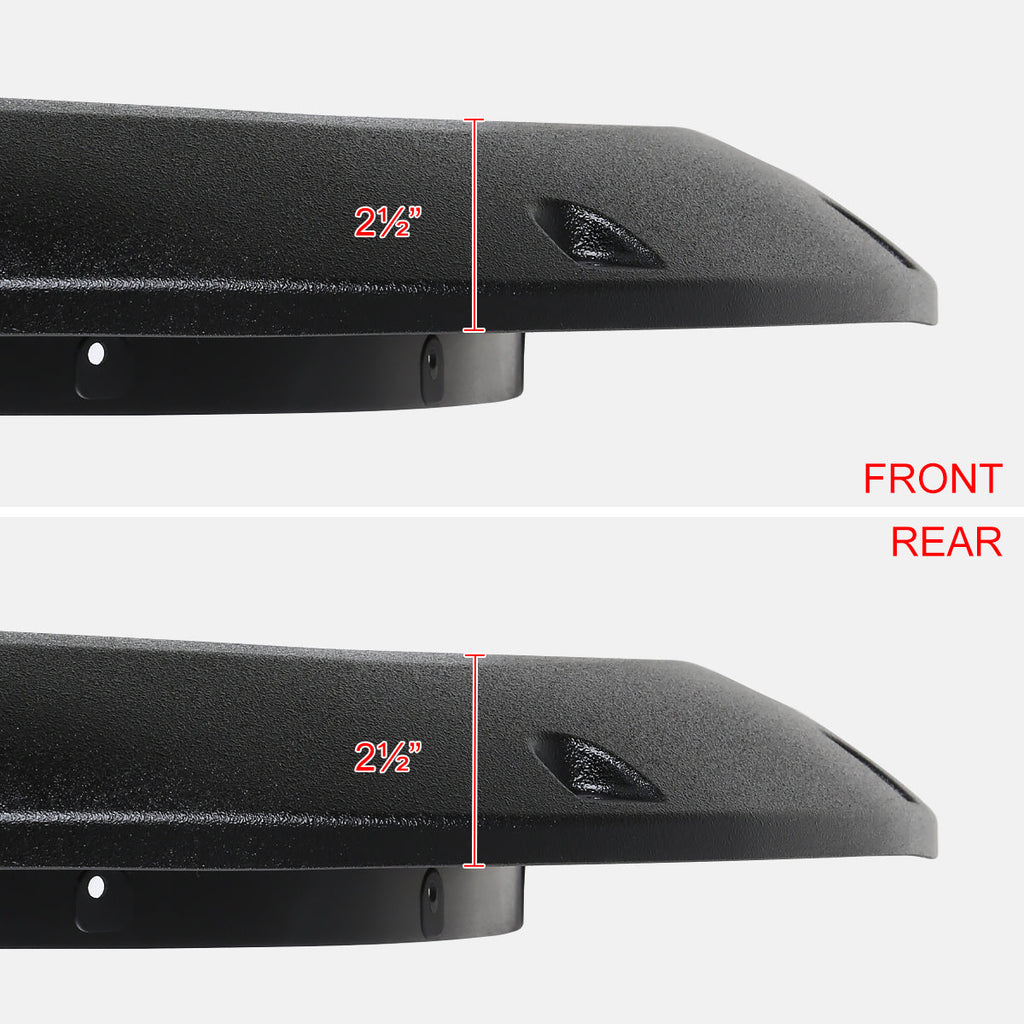 2019-2024 Dodge RAM 1500 Textured Rivet Style Fender Flares
