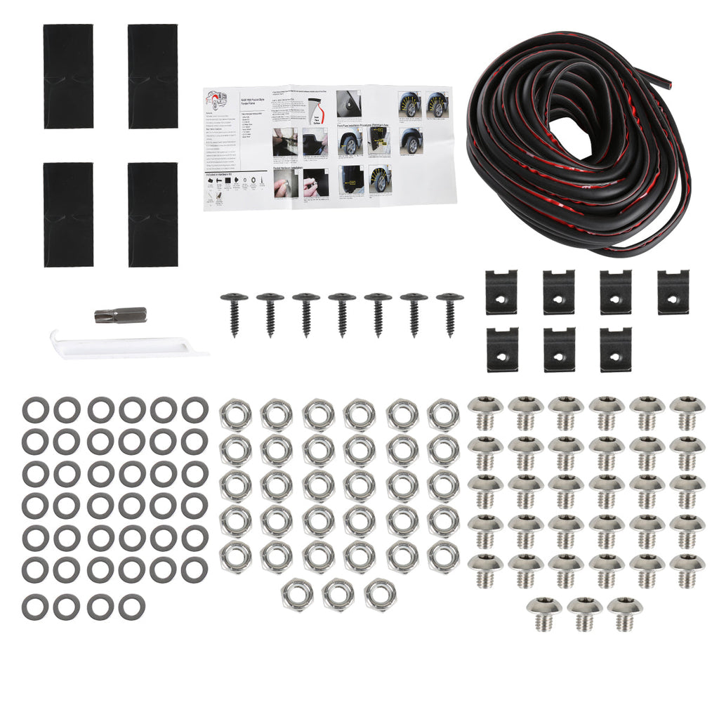 2019-2024 Dodge RAM 1500 2" Wide Smooth Polypropylene Fender Flares