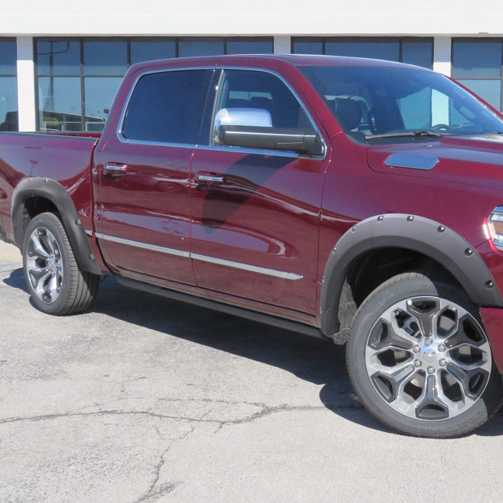 2019-2024 Dodge RAM 1500 2" Wide Smooth Polypropylene Fender Flares