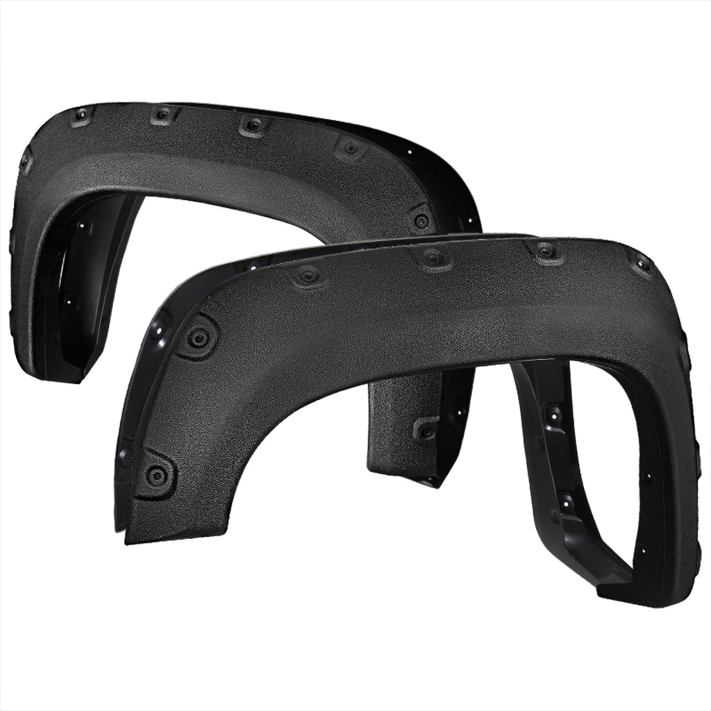 2007-2013 GMC Sierra 1500 Fleetside Textured Rivet Style Fender Flares