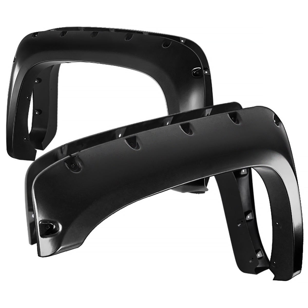 2007-2013 Chevrolet Silverado 1500/2500HD/3500HD Smooth Rivet Style Fender Flares