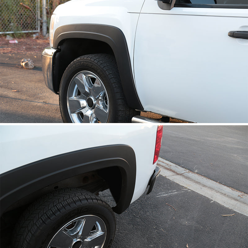 2007-2013 Chevrolet Silverado 1500/2500HD/3500HD Fleetside Longbed Smooth Factory OE Style Fender Flares