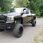 2007-2013 Chevrolet Silverado 1500/2500HD/3500HD Fleetside Smooth Rivet Style Fender Flares