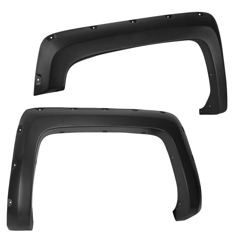2014-2018 Chevrolet Silverado 2500HD/3500HD Fleetside Smooth Rivet Style Fender Flares
