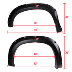 2019-2026 Chevrolet Silverado 1500 Rivet Style 3" Wide Fender Flares
