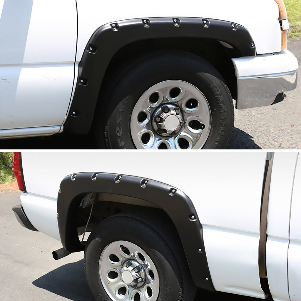 1999-2007 Chevrolet Silverado/ 1999-2006 GMC Sierra Smooth Rivet Style Fender Flares