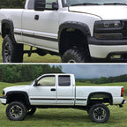 1999-2007 Chevrolet Silverado/ 1999-2006 GMC Sierra Smooth Rivet Style Fender Flares